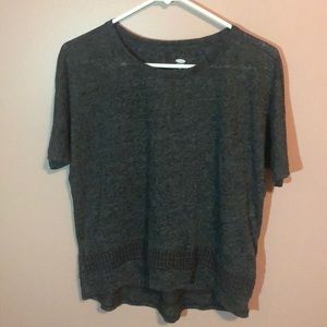 Cute dark grey soft t-shirt